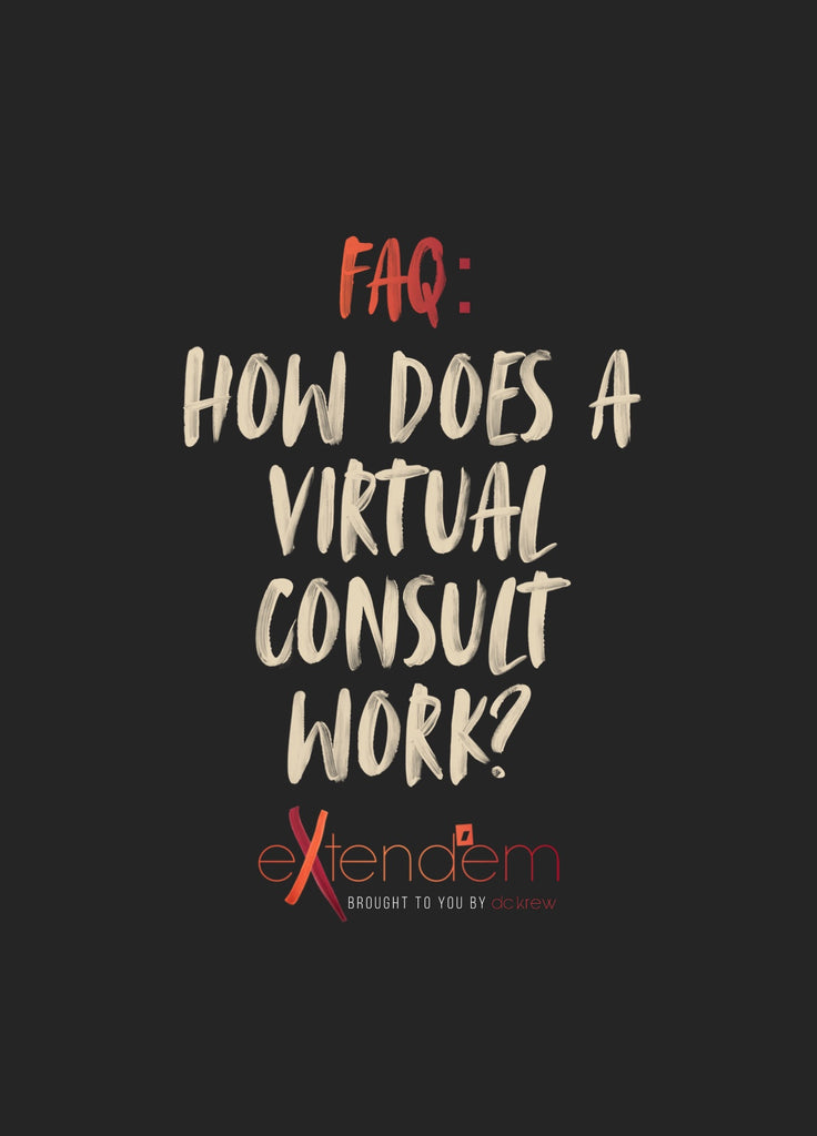 How does a virtual consult for hair extensions work?